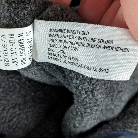 Gap Navy Fleece Lined Snowsuit 4 - Picture 5 of 6